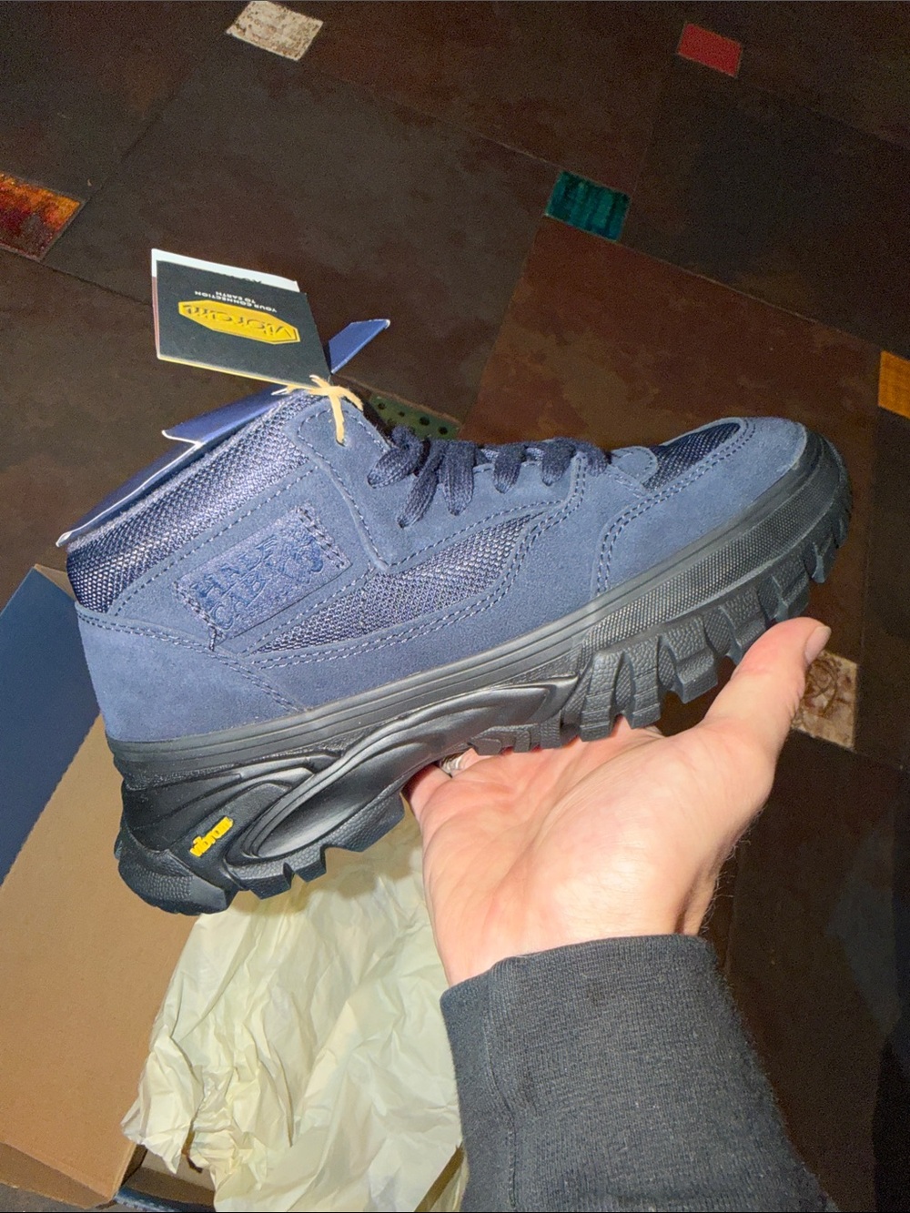 Vans Navy Suede & Mesh Hiking Boot